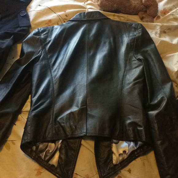Ted Baker Leather jacket size 2 - Picture 10 of 11
